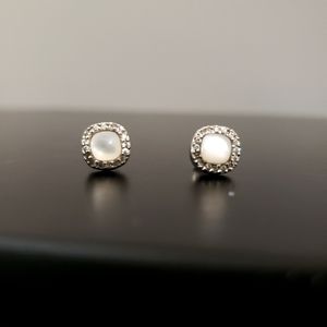 Opal stud earrings